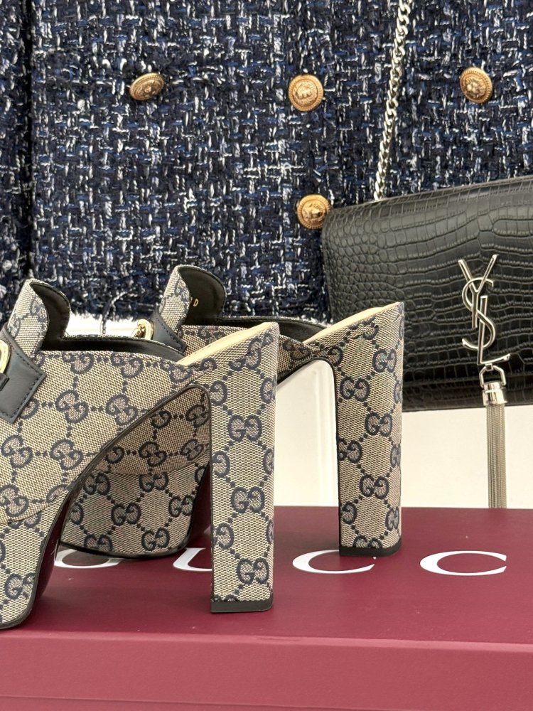 Босоножки на платформе и высоком каблуке фото 6