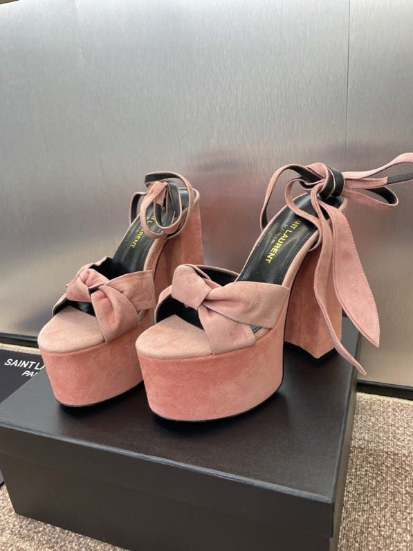 Sandals on platform from high heel фото 8