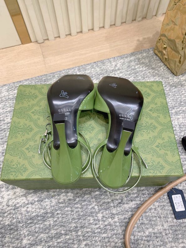 Sandals on high heel Horsebit фото 2