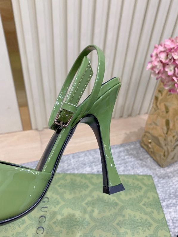 Sandals on high heel Horsebit фото 3