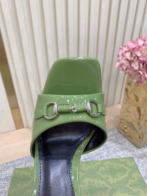 Sandals on high heel Horsebit фото 4