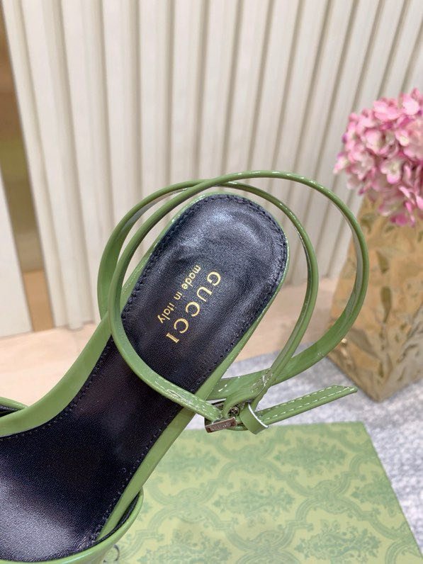 Sandals on high heel Horsebit фото 6