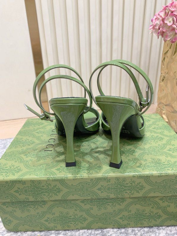 Sandals on high heel Horsebit фото 8