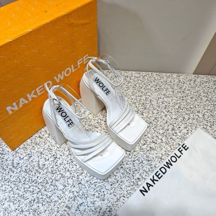 Sandals on high heel and platform фото 6