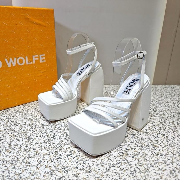 Sandals on high heel and platform фото 7