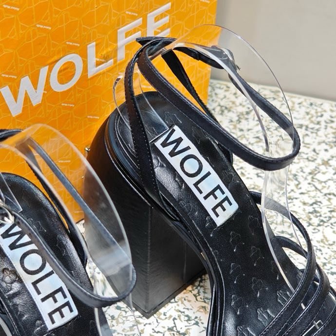 Sandals on high heel and platform фото 9