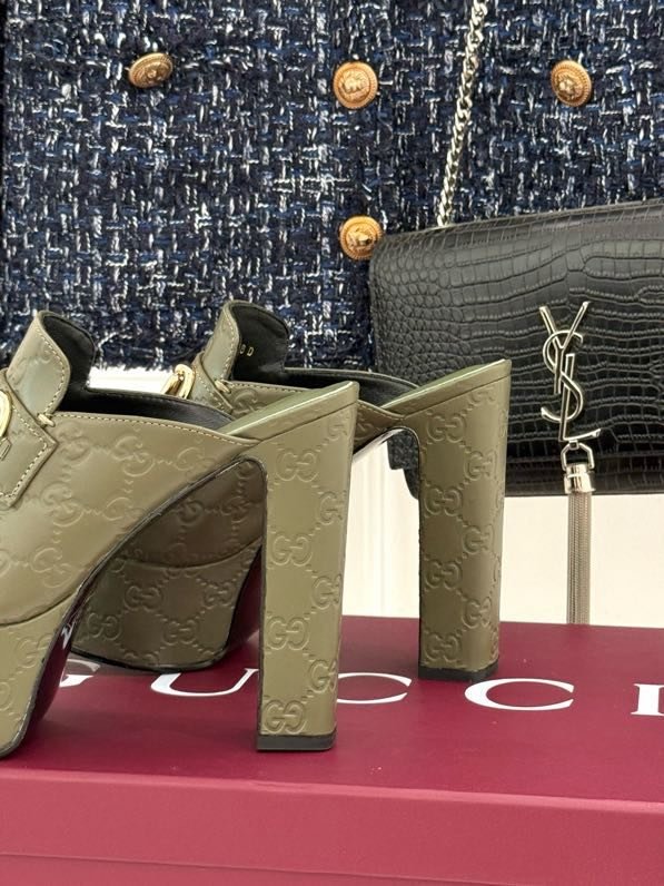 Босоножки на высоком каблуке Platform Horsebit фото 3