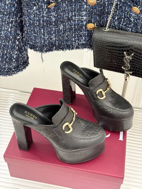 Босоножки на высоком каблуке Platform Horsebit фото 4