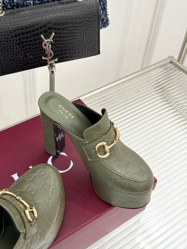 Босоножки на высоком каблуке Platform Horsebit фото 5