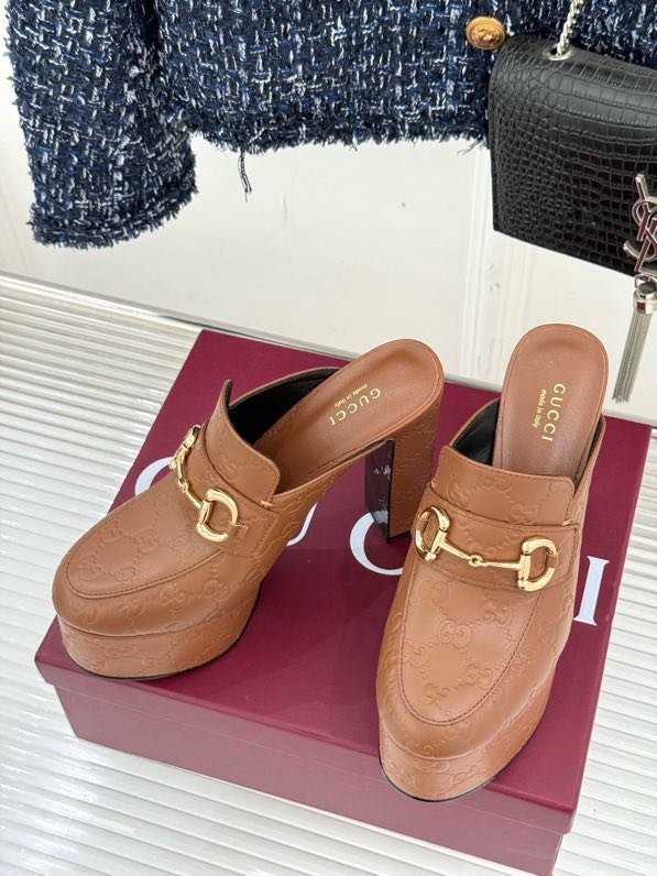 Босоножки на высоком каблуке Platform Horsebit фото 5