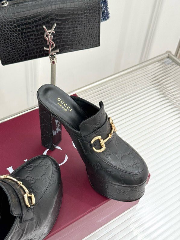 Босоножки на высоком каблуке Platform Horsebit фото 6