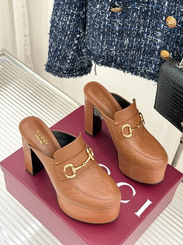 Босоножки на высоком каблуке Platform Horsebit фото 7