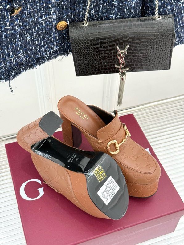 Босоножки на высоком каблуке Platform Horsebit фото 8