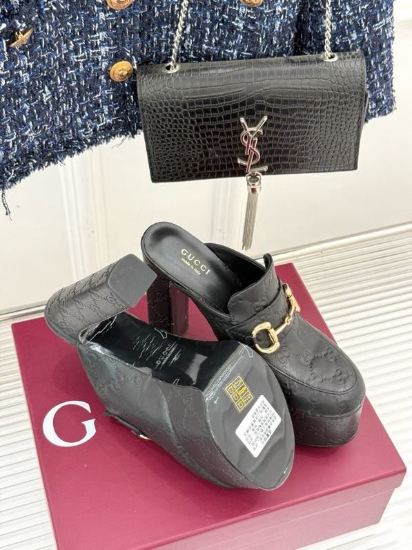 Босоножки на высоком каблуке Platform Horsebit фото 9