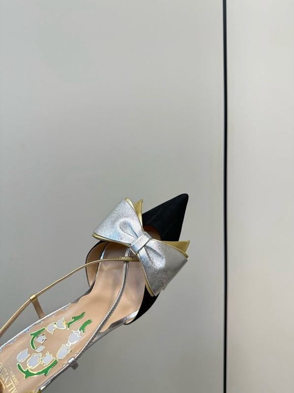 Sandals on high heel from bow фото 8