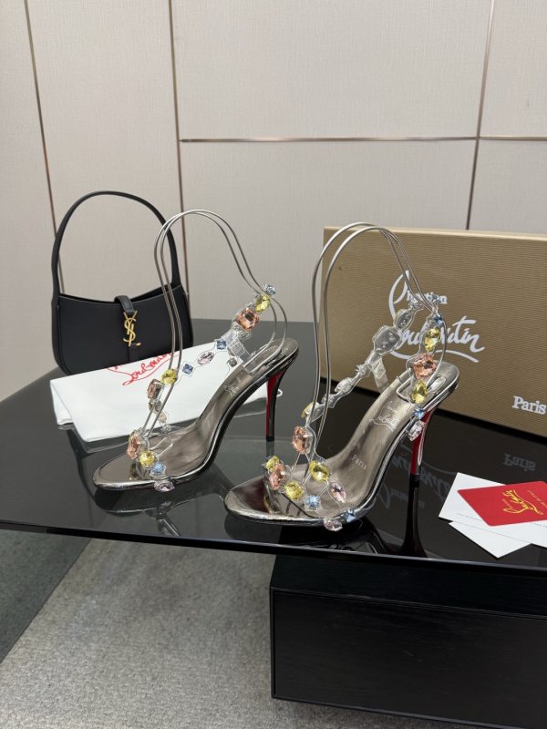 Sandals on high heel