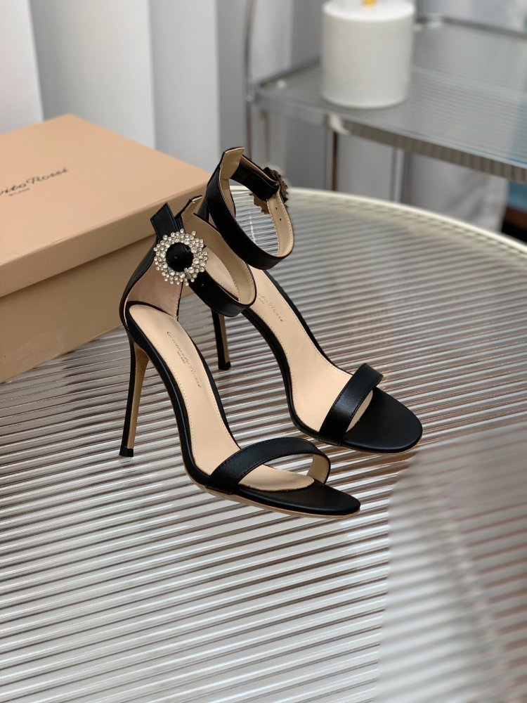 Sandals on high heel
