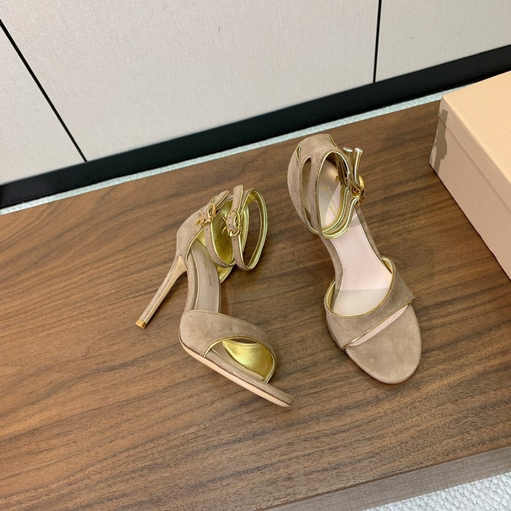Sandals on high heel