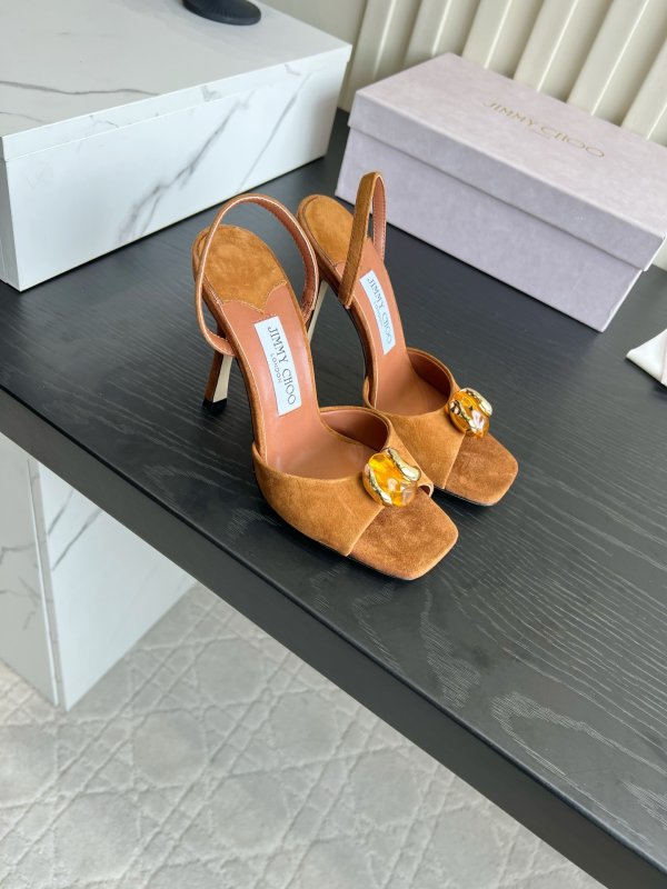 Sandals on high heel