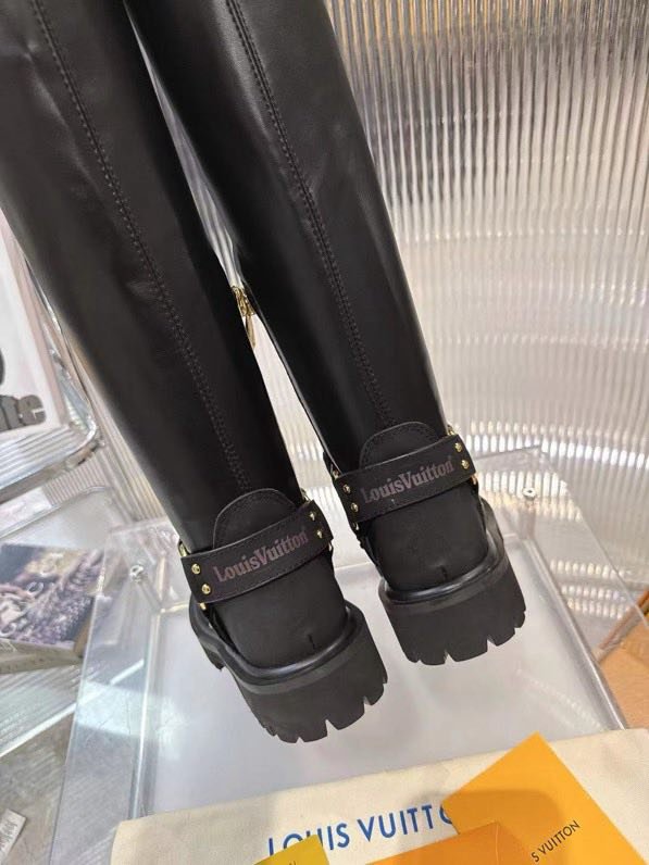 Hessian boots leather Louis Vuitton x Timberland фото 2