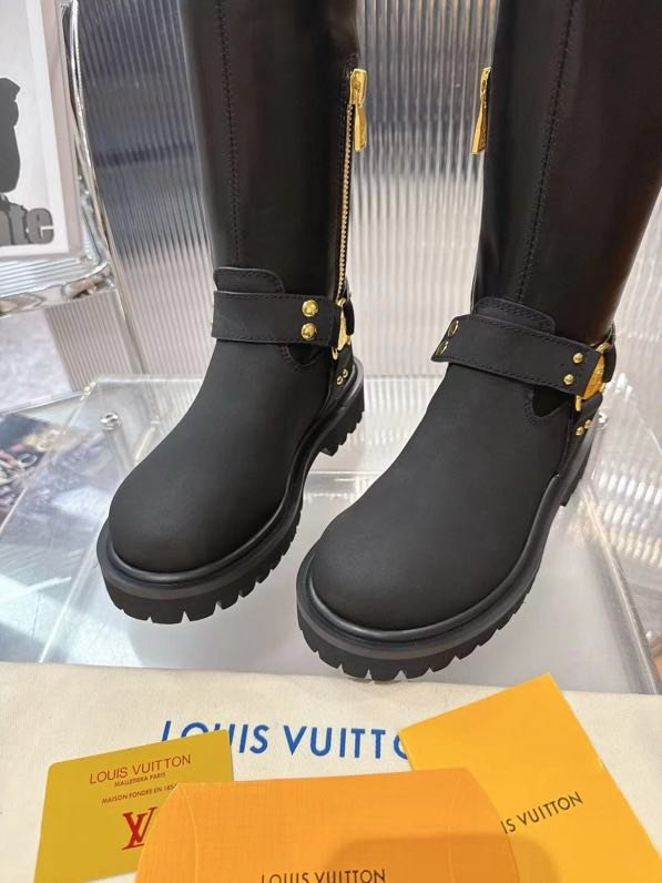 Hessian boots leather Louis Vuitton x Timberland фото 3