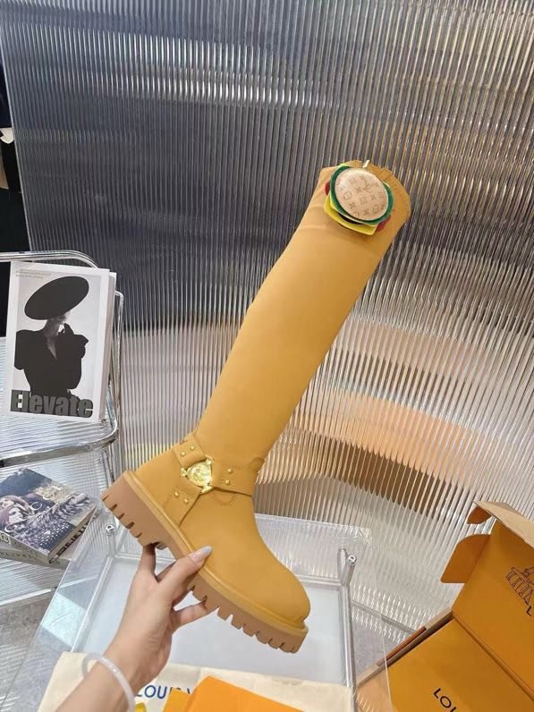 Hessian boots leather Louis Vuitton x Timberland фото 3