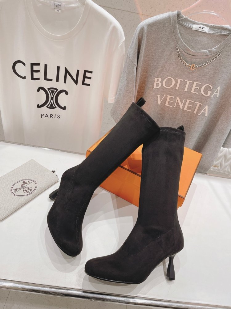 Ботфорти на високому підборах фото 5