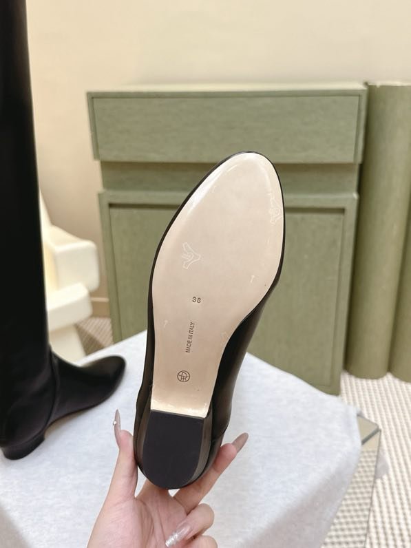 Ботфоры кожаные на квадратном каблуке фото 2