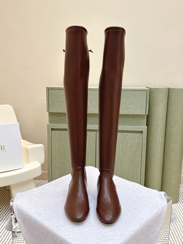 Ботфоры кожаные на квадратном каблуке фото 2