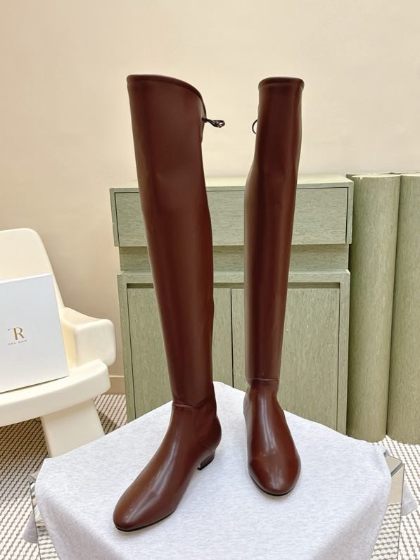 Ботфоры кожаные на квадратном каблуке фото 6