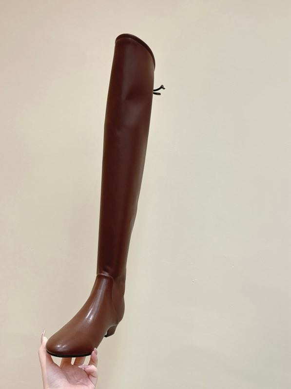 Ботфоры кожаные на квадратном каблуке фото 9