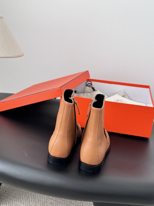 Ботильоны Hermes Kelly кожаные с пряжкой фото 6