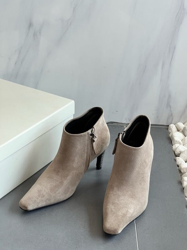 Ботильоны кожаные на молнии