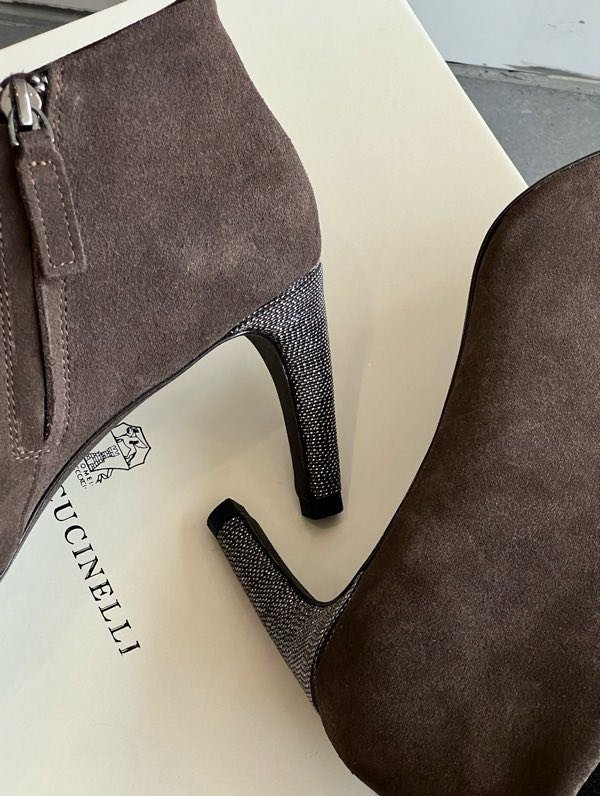 Ботильоны кожаные на молнии фото 2