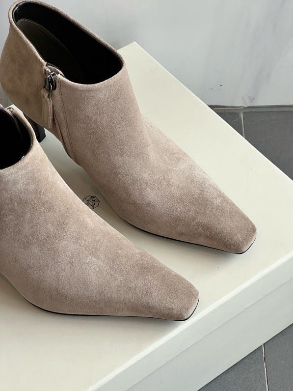 Ботильоны кожаные на молнии фото 3