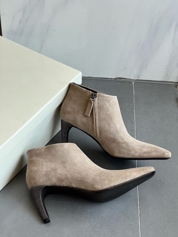 Ботильоны кожаные на молнии фото 4