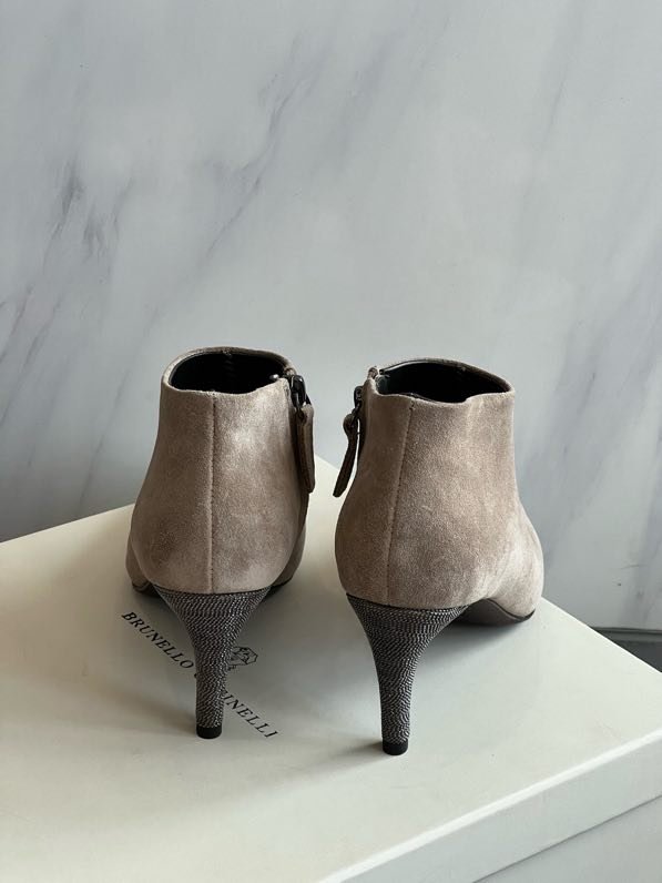 Ботильоны кожаные на молнии фото 5