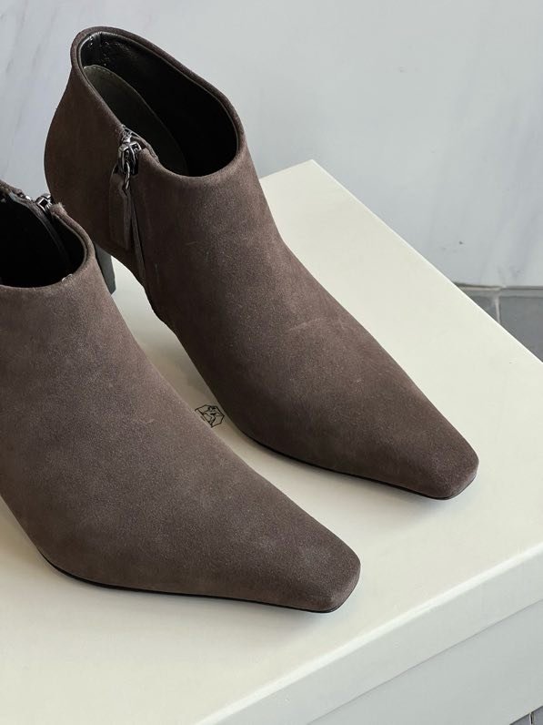 Ботильоны кожаные на молнии фото 6