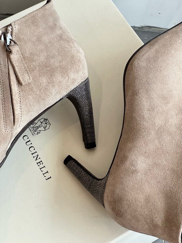 Ботильоны кожаные на молнии фото 6