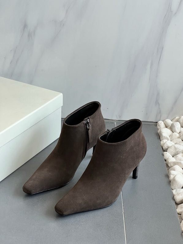 Ботильоны кожаные на молнии фото 7