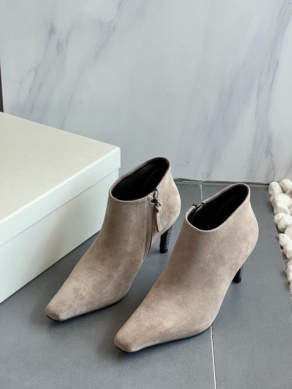 Ботильоны кожаные на молнии фото 8