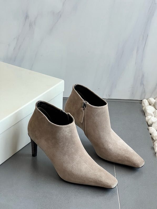 Ботильоны кожаные на молнии фото 9