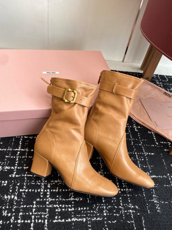 Ankle boots leather women's фото 2