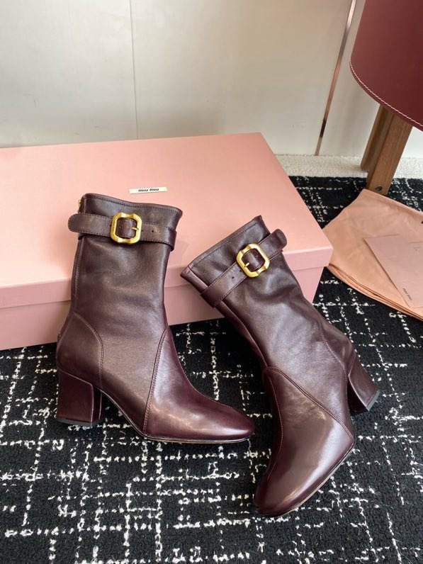 Ankle boots leather women's фото 2