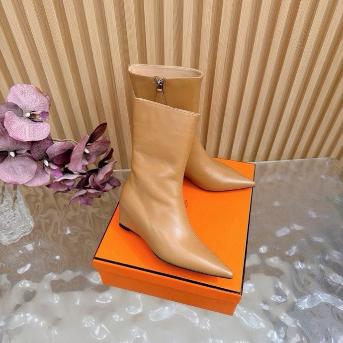 Ankle boots leather women's фото 3