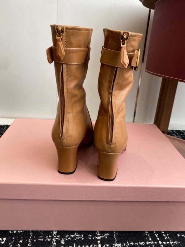 Ankle boots leather women's фото 4