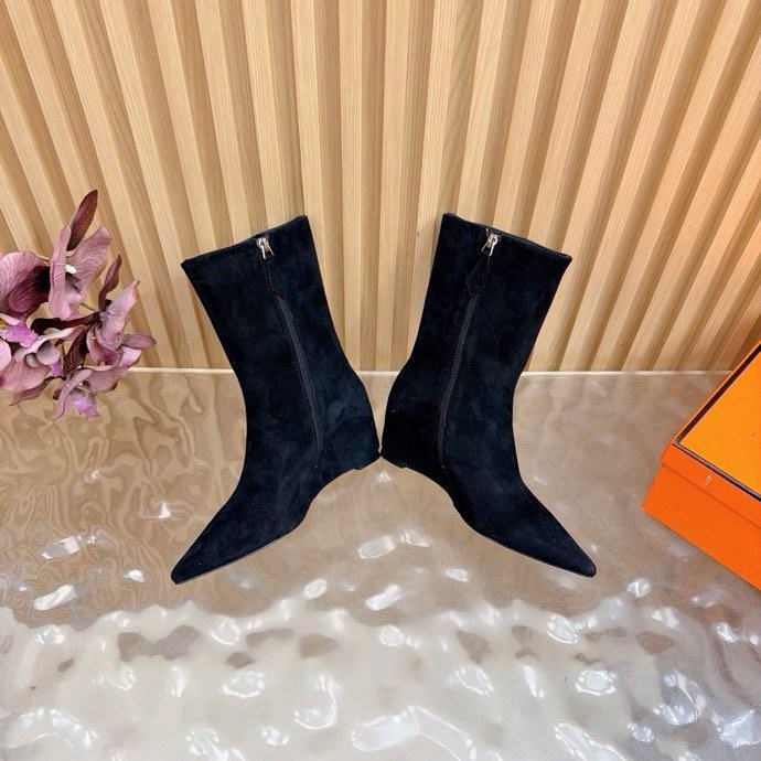 Ankle boots leather women's фото 4