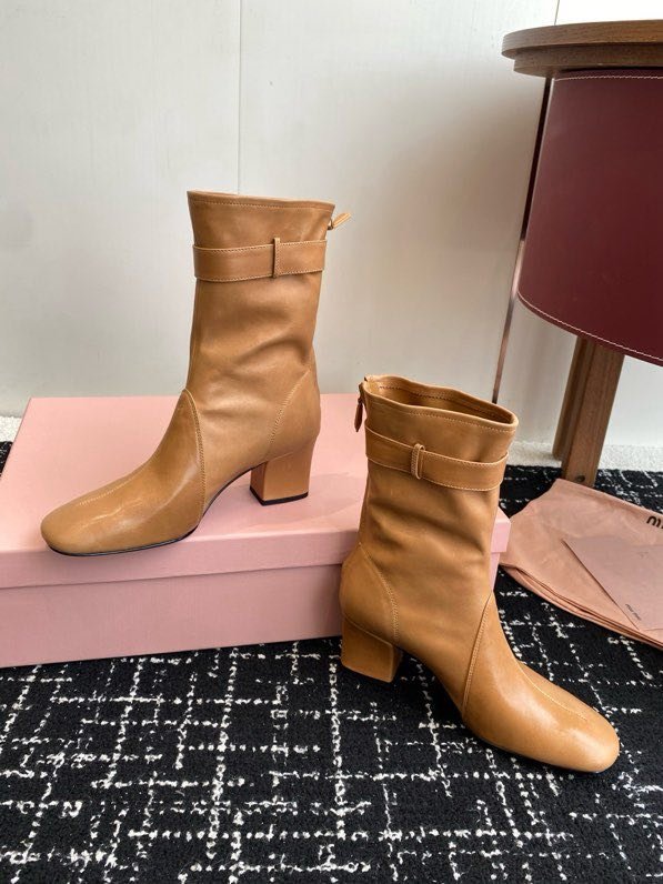 Ankle boots leather women's фото 5