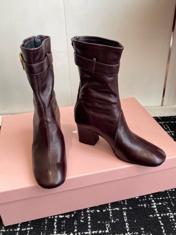 Ankle boots leather women's фото 5