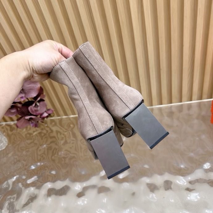 Ankle boots leather women's фото 5